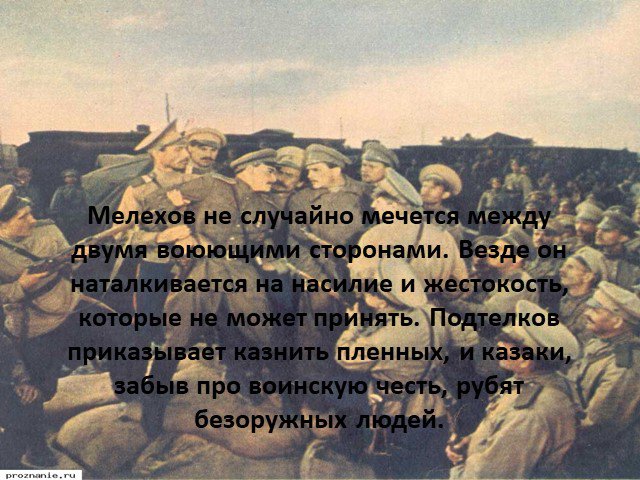 Назовите историческое событие которое не стало предметом изображения в романе шолохова тихий дон