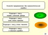 Подходя к лесу, стало темнеть . Подходя к лесу, пошёл сильный дождь. Подходя к лесу, я немного оробел. Подходя к лесу, мне стало страшно. Укажите предложение без грамматической ошибки