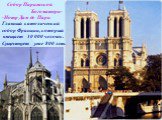 Собор Парижской Богоматери- Нотр Дам де Пари Главный католический собор Франции, который вмещает 10 000 человек. Существует уже 800 лет.