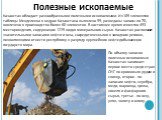 Полезные ископаемые. Казахстан обладает разнообразными полезными ископаемыми. Из 105 элементов таблицы Менделеева в недрах Казахстана выявлено 99, разведаны запасы по 70, вовлечено в производство более 60 элементов. В настоящее время известно 493 месторождения, содержащих 1225 видов минерального сыр
