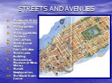 STREETS AND AVENUES. The Empier State Building The Rockefeller Center The Guggenheim Museum Central Park The Statue of Liberty Central Station The Chrysler Building The American Museum of Natural History The UN Headquarters The World Trade Center