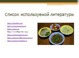 Список используемой литературы. http://draniki.org http://mamarama.ru http://nnm.ru http://ru.wikipedia.org http://www.gotovim.ru http://www.millionmenu.ru http://www.myjane.ru