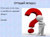 Отгадай загадку. И не снег, и не лед, а серебром деревья уберет. (Иней)