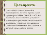 Цель проекта: создание единого комплекса ландшафтного дизайна пришкольной территории МБОУ СОШ №18 СП № 1, выявление его влияния на успешную реализацию программы экологического воспитания учащихся и повышение социальной активности школьников и жителей микрорайона школы.