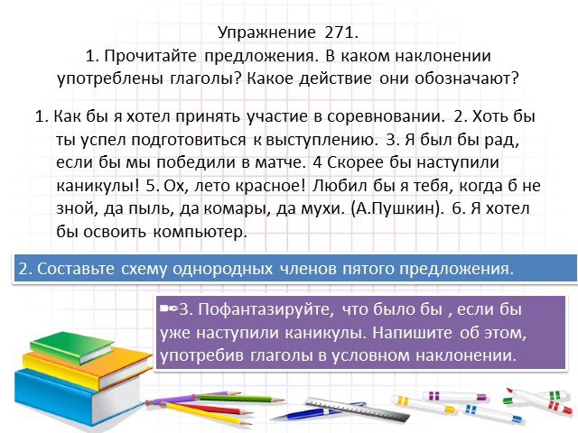 Условное наклонение глагола 6 класс презентация