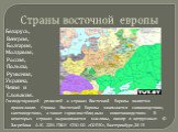 Страны восточной европы. Беларусь, Венгрия, Болгария, Молдавия, Россия, Польша, Румыния, Украина, Чехия и Словакия. Господствующей религией в странах Восточной Европы является православие. Страны Восточной Европы занимаются свиноводством, скотоводством, а также горно-пастбищным животноводством. В не