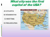 What city was the first capital of the USA?