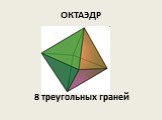 ОКТАЭДР. 8 треугольных граней