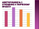 Анкетирование № 2 отношение к творческому проекту