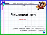 Числовой луч. УМК «Начальная школа XXI века» 2 класс. Луковкина Татьяна Сергеевна, учитель начальных классов ГБОУ Школа № 1222 им. маршала И.Х.Баграмяна г. Москвы. Урок № 1