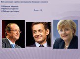 8.В настоящее время президентом Франции является А)Ангела Меркель Б)Николя Саркози В)Франсуа Олланд