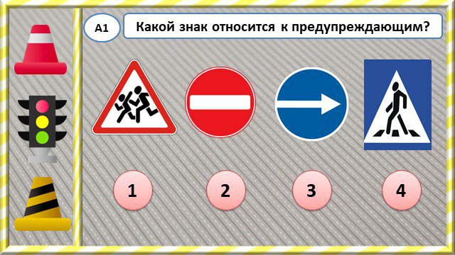 Дорожные знаки презентация тест