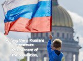Among them Russians constitute 67.2 percent of the population,