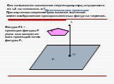 А1. Как называется основание перпендикуляра, опущенного из т.А на плоскость ? Ортогональная проекция. При изучении стереометрии важное значение имеет изображение пространственных фигур на чертеже. Фигура F1 –проекция фигуры F ,если она состоит из всех проекций точек фигуры F. F1