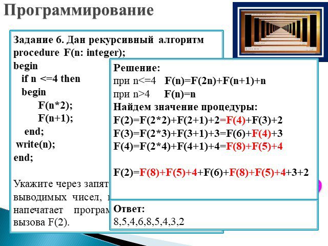 Задание информатика презентация