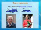 Форма правления Форма правления — конституционная монархия. Её Величество  Королева Соня Родилась 4 июля 1937 . Король — Харальд V, 55-й Король Норвегии Родился 21 февраля 1937  (77 лет)
