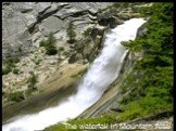 The waterfall in Mountain Altai