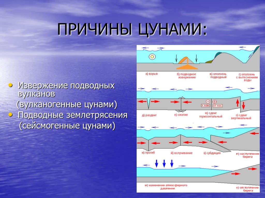 Презентация цунами обж