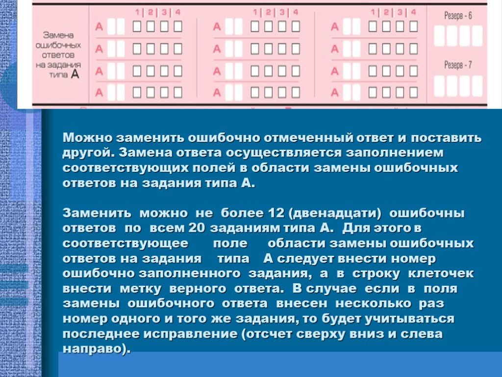 Ответ осуществить. Замена ошибочных ответов ЕГЭ. Замена ошибочных ответов в бланке ЕГЭ. Замена ошибояный ответов ЕГЭ. Поле замена ошибочных ответов.