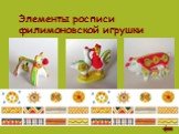 Элементы росписи филимоновской игрушки