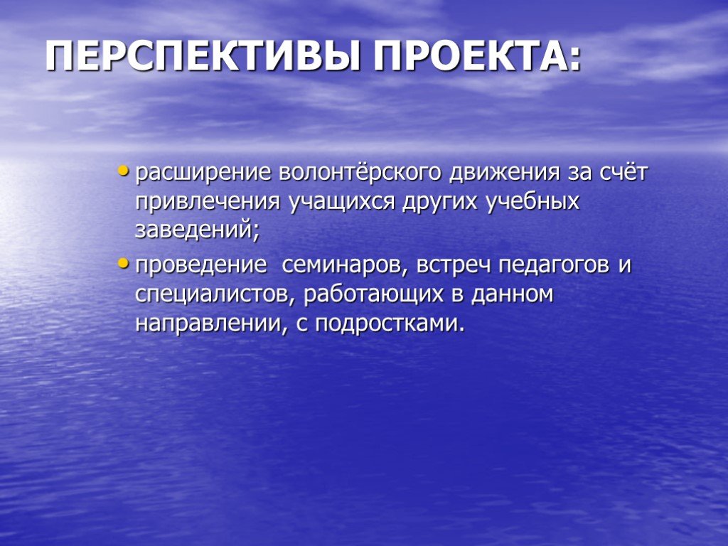 Что такое перспектива в проекте