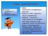 IV. ЭТАПЫ. ДИАГНОСТИЧЕСКИЙ. Изучение литературы по проблеме и имеющегося опыта. Курсы повышения квалификации учителей. Изучение ФГОС начального общего образования. Изучение психолого – педагогической литературы: «Как проектировать УУД в начальной школе. От действия к мысли» (под редакцией А.Г.Асмоло