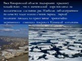 Реки Кемеровской области подвержены вредному воздействию , что в значительной мере повлияло на экологическое состояние рек. Наиболее неблагоприятным по качеству воды можно считать период первой половины паводка, во время таяния чрезвычайно загрязненного снежного покрова в Кузнецкой котловине.