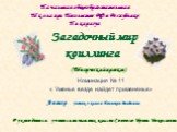 Загадочный мир квиллинга. Номинация № 11 « Уменье везде найдет примененье». Автор - ученик 4 класса Напаскин Владислав. Руководитель - учитель начальных классов Синчило Ирина Николаевна. ( Творческий проект). Начальная общеобразовательная Школа при Посольстве РФ в Республике Никарагуа