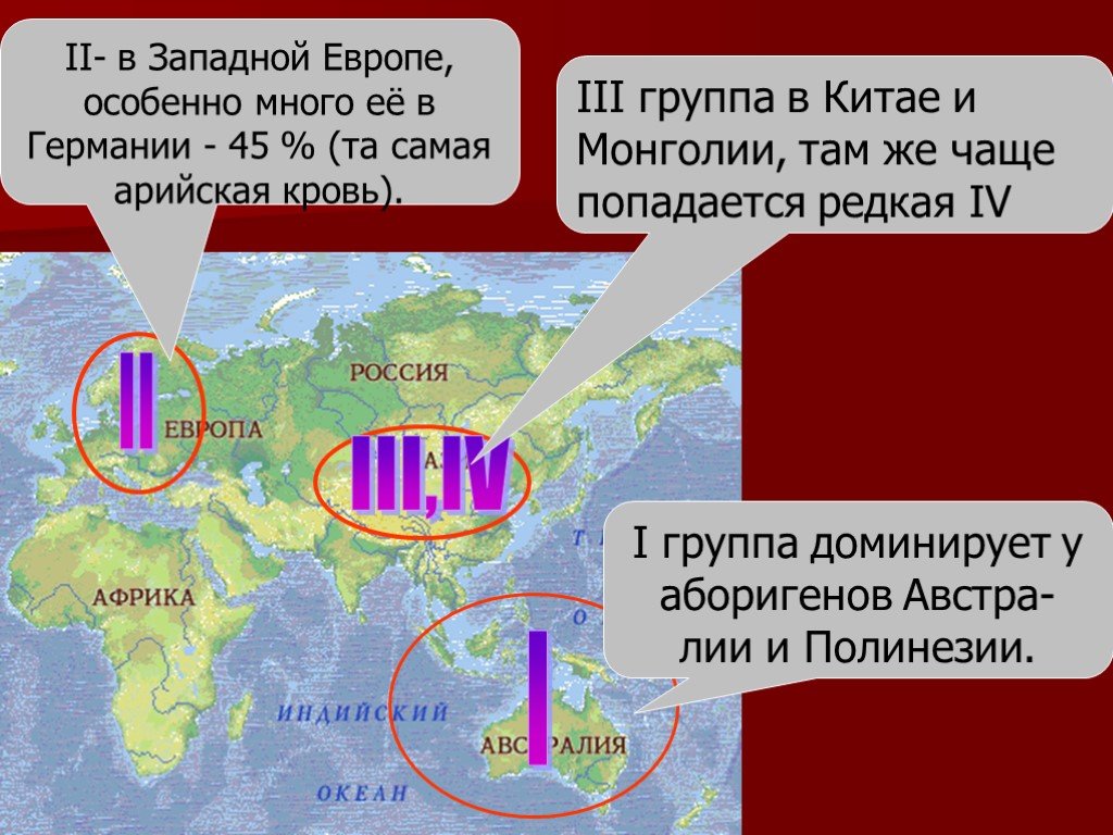 Карта групп крови