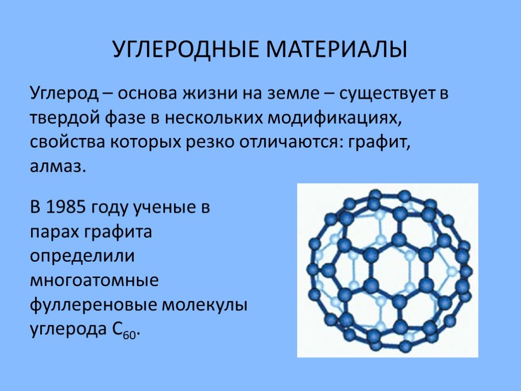 Презентация на тему углерод