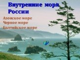 Азовское море Черное море Балтийское море. Внутренние моря России
