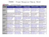 PMMM - Project Management Maturity Model