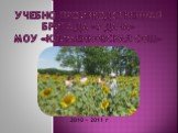 Учебно-производственная бригада «Удача» МОУ «Клименковская СОШ». 2010 – 2011 г