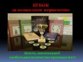 КУБОК за командное первенство. Школе, завоевавшей наибольшее количество призовых мест