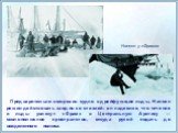 Предварительно вморозив судно в дрейфующие льды, Нансен решил действовать заодно со стихией: он надеялся, что течения и льды увлекут «Фрам» в Центральную Арктику — околополюсное пространство, откуда рукой подать до вожделенного полюса. Нансен у «Фрама»