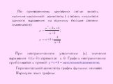 По приведенному критерию легко видеть наличие наклонной асимптоты ( степень числителя данного выражения на единицу больше степени знаменателя). При неограниченном увеличении |x| значение выражения 4/(х-3) стремится к 0. График неограниченно приближается к прямой у=х+1 – наклонной асимптоте. Горизонт