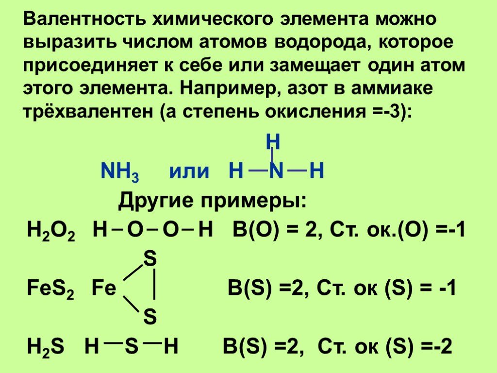 Валентность элемента в соединении с водородом. Валентность химических элементов h2o. Валентность и степень окисления химических элементов. Водоррд валентность итстепень окиления. Степень окисления и валентность элементов.