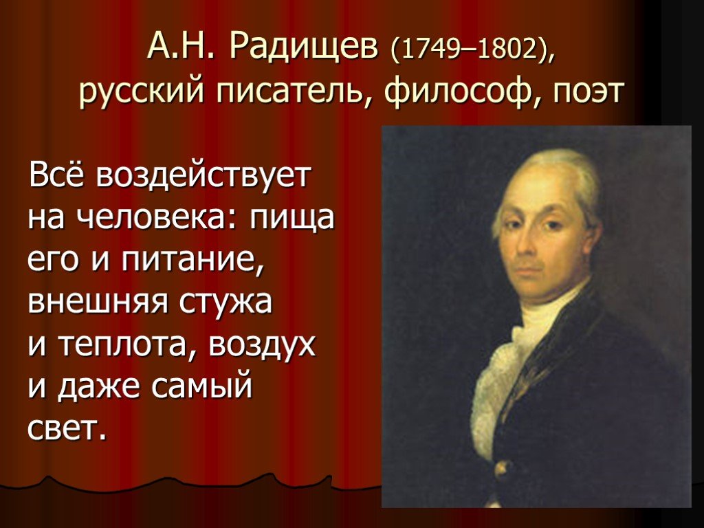 Александр радищев презентация