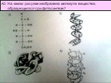 А3. На каком рисунке изображена молекула вещества, образующегося при фотосинтезе?