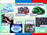 Природные богатства России. алмазы самоцветы малахит нефть газ уголь железная руда