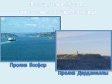 Причина войны: черноморские проливы. Пролив Босфор. Пролив Дарданеллы