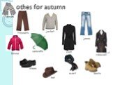 Clothes for autumn umbrella hat