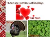 Turkey Red heart Shamrock