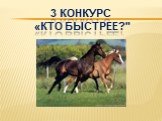 3 Конкурс «кто быстрее?"