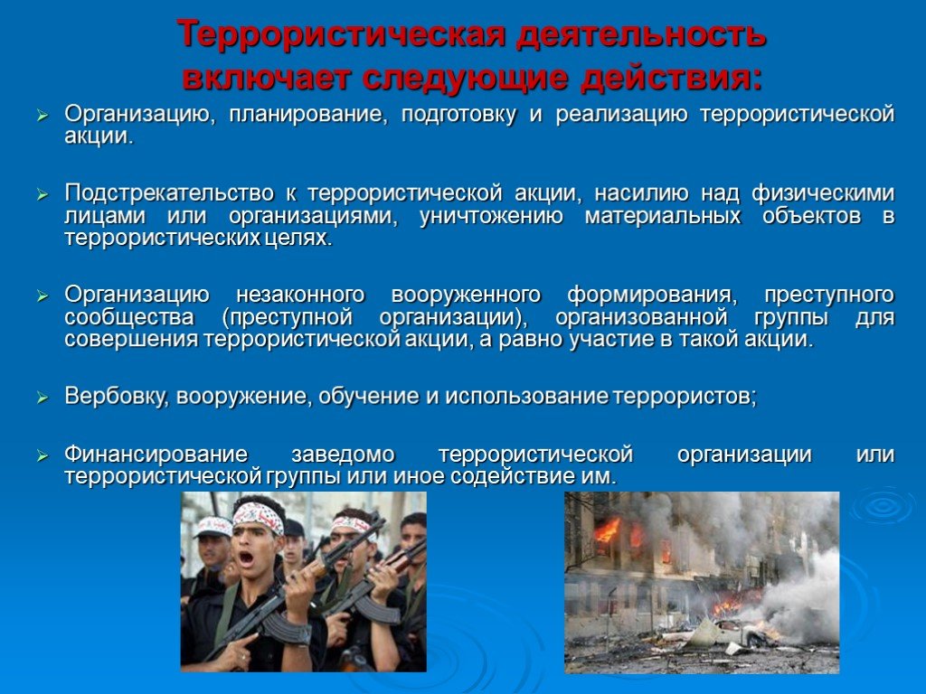 Подростковый терроризм презентация