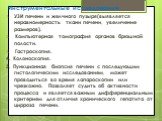 Инструментальные исследования: УЗИ печени и желчного пузыря(выявляется неравномерность ткани печени, увеличение размеров). Компьютерная томография органов брюшной полости. Гастроскопия. 4. Колоноскопия. 5. Пункционная биопсия печени с последующим гистологическим исследованием, может проводиться во в