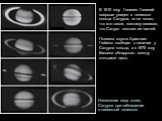 В 1610 году Галилео Галилей впервые увидел в телескоп кольца Сатурна, но не понял, что это такое, поэтому записал, что Сатурн состоит из частей. Полвека спустя Христиан Гюйгенс сообщил о наличии у Сатурна кольца, а в 1675 году Кассини обнаружил между кольцами щель. Изменение вида колец Сатурна при н
