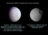 Два спутника Мимас и Энцелад были открыты Гершелем. Энцелад – самое светлое тело Солнечной системы (альбедо близко к 1). Вероятно, оно покрыто тонким слоем инея. Два наиболее крупных кратера носят имена Али Бабы и Аладдина. На поверхности Мимаса гигантский ударный кратер Гершель диаметром 130 км