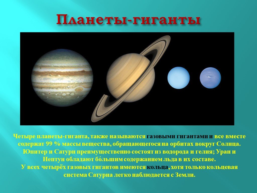 Планета состоящая из водорода и гелия. Планеты гиганты солнечной системы Сатурн. 4 Планеты газовые гиганты. Планеты гиганты Юпитер Сатурн Уран Нептун. Планеты гиганты солнечной системы Юпитер.