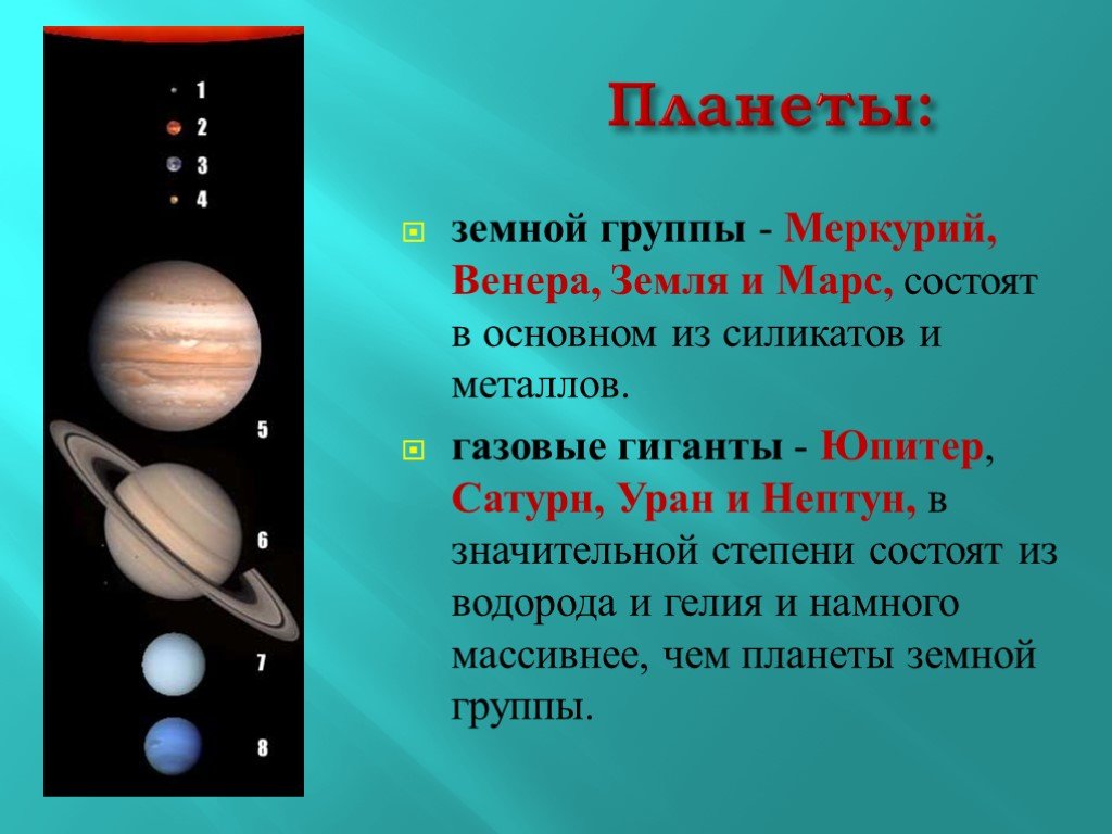 Сходство и различие планет. Планеты гиганты Уран и Нептун.